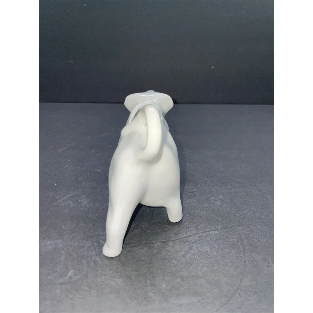 White Cow With Bell Creamer Ceramic Vintage Farmhouse Country Decor EUC